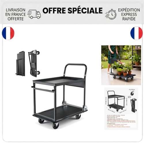 Chariot plateforme pliable