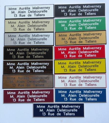 Plaque boite aux lettres 3 - boite,