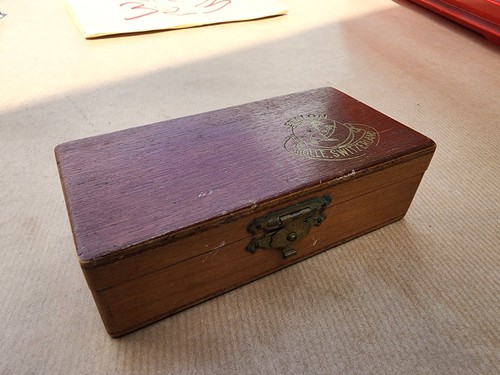 Boîte ancienne bois étalon - boîte,