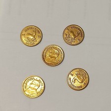 Lot de 5 PIÈCES finition OR Krugerrand 1978 (4)