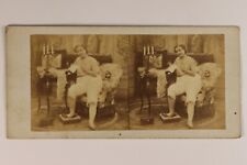 Brothese women's lingerie fashion c1860 photo stereo vintage albumin 