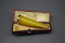 ANTIQUE 18K AMBER AND GOLD CIGARETTE SMOKE #49
