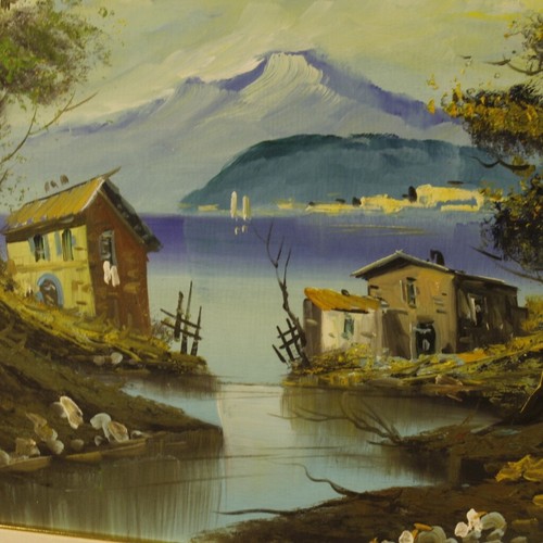 Carré huile sur toile - huile,