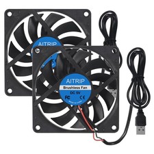 2 pièces 80mm USB Ventilateur