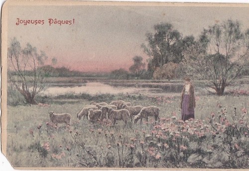 Cpa fantaisie joyeuses paques - fantaisie,