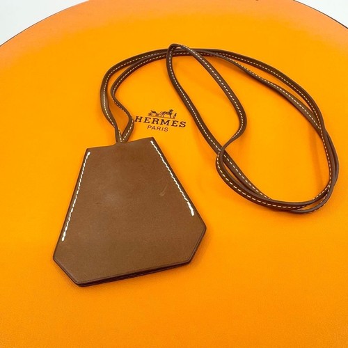 Collier clochette hermes cuir - collier,