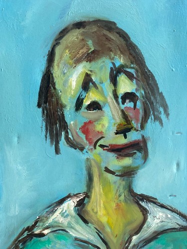 Portrait clown peinture - clown, &