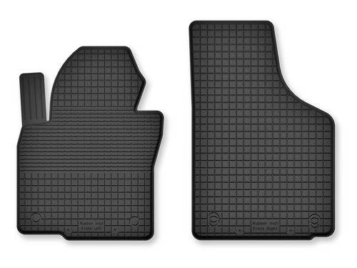Tapis avant caoutchouc - , bac
