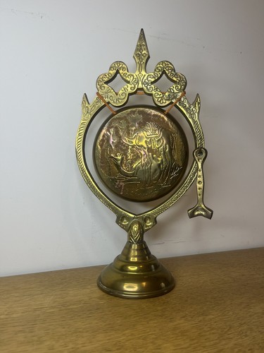 Ancien gong en laiton - gong,
