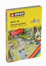 NOCH, 270 road signs with 63 posts HO scale 1/87, scale ...