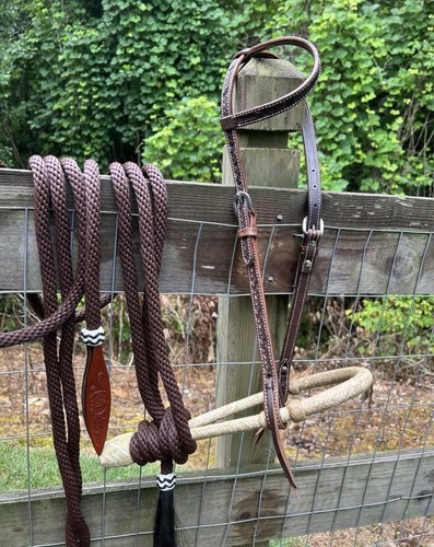 Bitless hackamore rawhide - bitless,