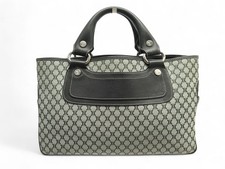 VINTAGE SAC A MAIN CELINE BOOGIE TOILE TRIOMPHE PORTE MAIN CANVAS HAND BAG 1600€