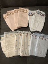 Lot Of 12 Luvs and Pampers Med/Large/Extra Large Vintage Plastic Diapers
