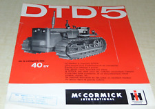 brochure PROSPECTUS tracteur a chenille    MC CORMICK IH DTD5 en Français