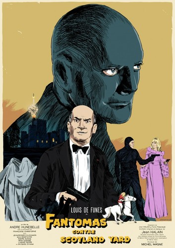Fantomas affiche de cinéma - fantomas,