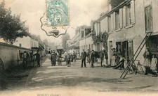 Carte BOIGNY SUR BIONNE Rue animée à identifier Maréchal Ferrant au travail