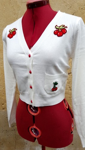 Cardigan gilet rockabilly pin