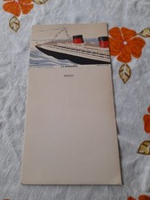 MENU VIERGE PAQUEBOT NORMANDIE JEAN AUVIGNE