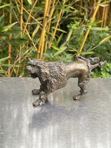 Bronze chien caniche royal - ,