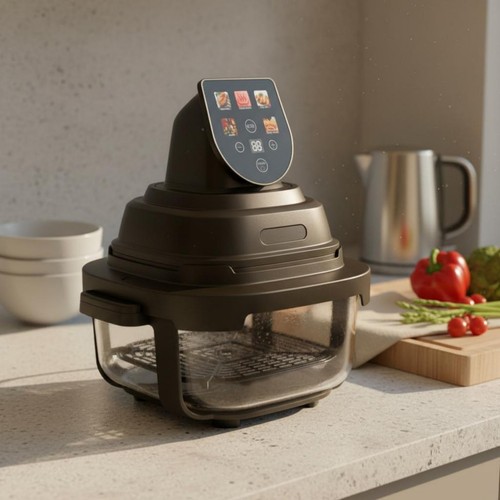Friteuse sans huile verre - friteuse,