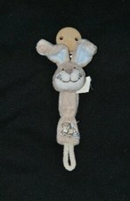 Peluche doudou lapin crème