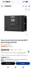 Renogy 60A MPPT Solar Charge Controller – 150V Input, 12/24/36/48V Auto ⚡ $189