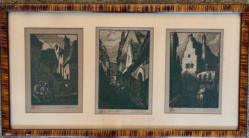 Lithographie triptyque fernand - lithographie,