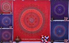 Mandala Indien Tapisserie