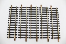 FLEISCHMANN - HO - 1700/2 - 5 STRAIGHT RAILS 101MM - BRASS - ANTIQUE -