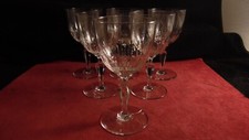 Set of 6 Baccarat Crystal Water Glasses Louis XVI Model 16