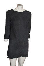 robe tunique en véritable daim doublée taille 36/38