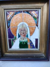 Tableau art nouveau émaillé