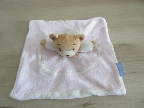 Doudou plat carré ours - doudou,