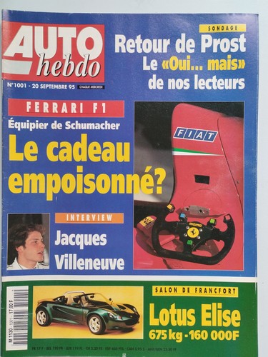Auto hebdo 09 1995 - hebdo, 20/09/1995