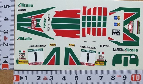 Decals lancia stratos - decals, hf-