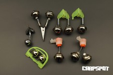 Détecteur de Touche Aalglocke Cloche Cloches Pêche au Fond Double Bâton Lumineux