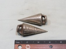 Vintage Steel/Cast Iron 4 oz Plumb Bob, Unbranded, Qty 2