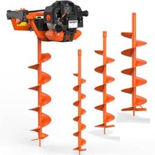 Tarière thermique FUXTEC FX-EB152 avec mèches de 100, 150 et 200 mm