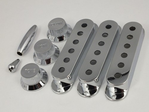 Chrome micro housses boutons - chrome,