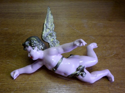 Ancien lustre suspension ange - ancien,