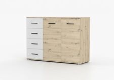 Commode buffet chambre Marsylia 4S2D artisan blanc