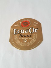 Etiquette bière brune ECU
