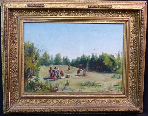 Aa1884 tableau signé - tableau,