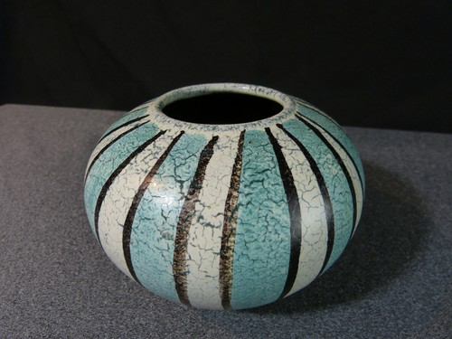 Vase boule vintage faience - boule,