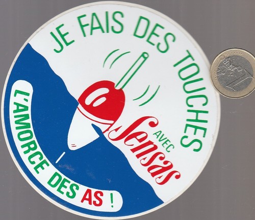 Autocollant pêche sensas - autocollant., sensas.