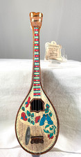BOUZOUKI LUTE ~ GREEK NAT'L INSTRUMENT ~ WIND UP MINI MUSIC BOX ~ HERMES HELLAS