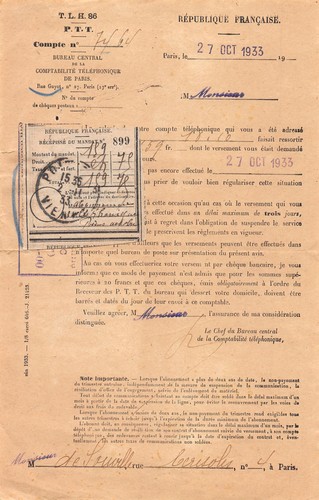 1933 bureau central la - de,