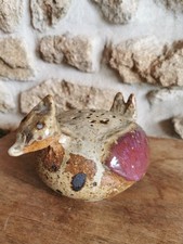 Superbe Pique Fleur En Grès