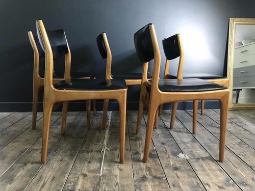 Suite chaises vintage - 5,