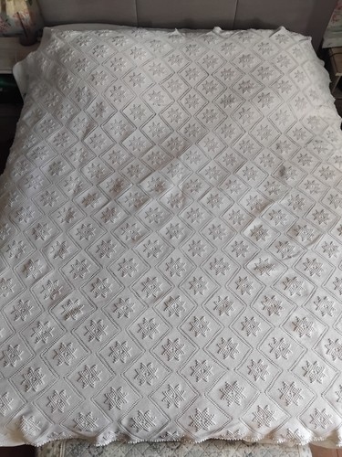 Dessus lit coton blanc - de,
